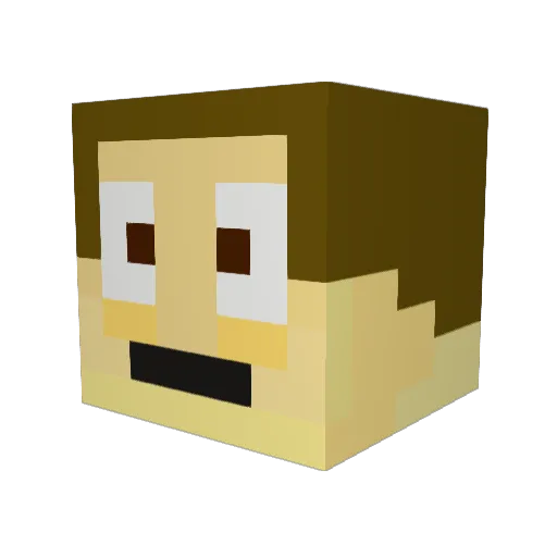 kya29 Minecraft avatar head, 3D render