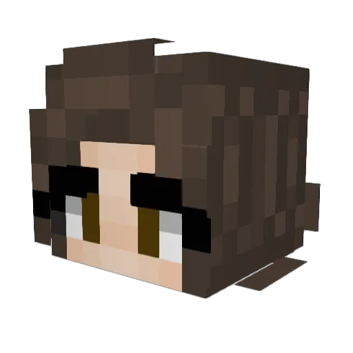 kya_x Minecraft avatar head, 3D render