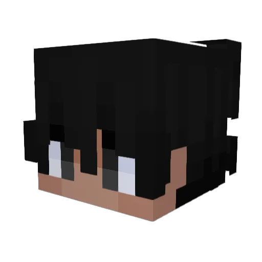 kyabeto Minecraft avatar head, 3D render