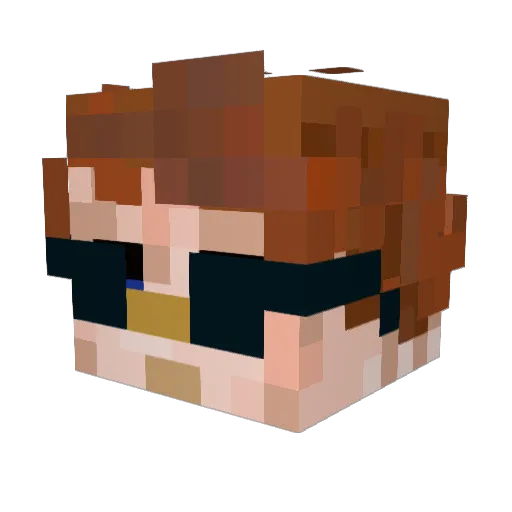 kyanamite Minecraft avatar head, 3D render