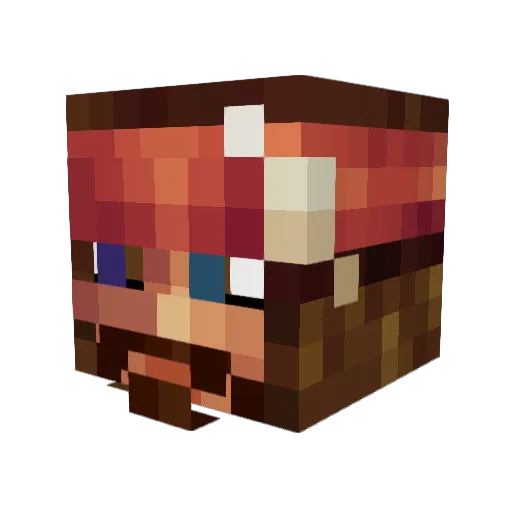 kyanie Minecraft avatar head, 3D render