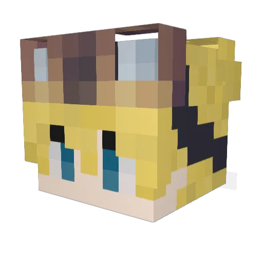 kyanma1005 Minecraft avatar head, 3D render