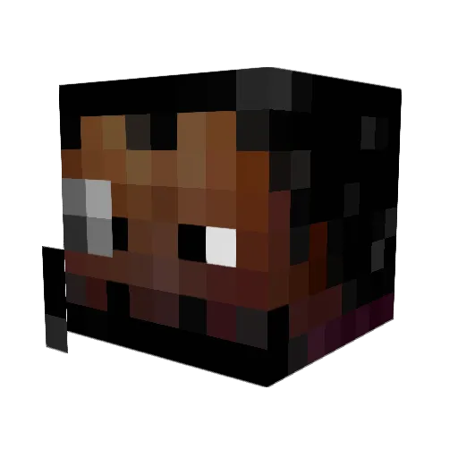 kyasupa Minecraft avatar head, 3D render