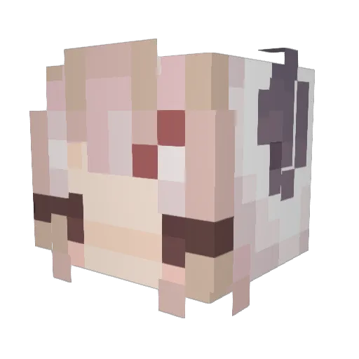 kyatoo Minecraft avatar head, 3D render