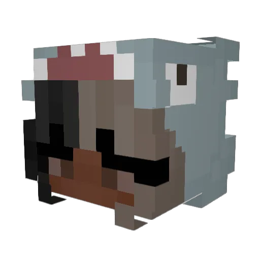 kyatua Minecraft avatar head, 3D render