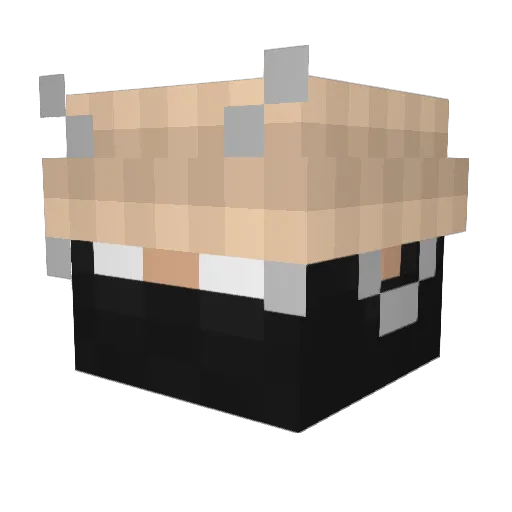 kybai Minecraft avatar head, 3D render