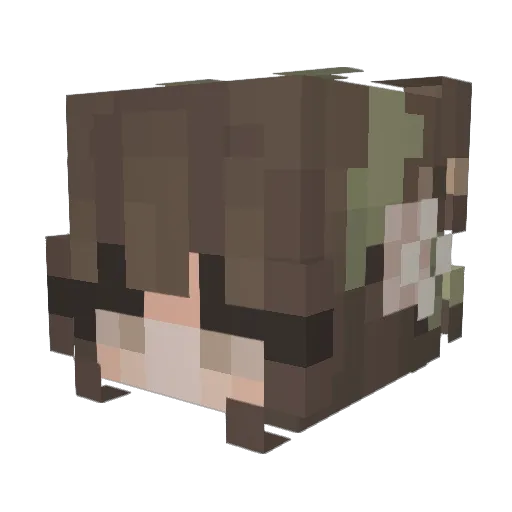 kybuno Minecraft avatar head, 3D render
