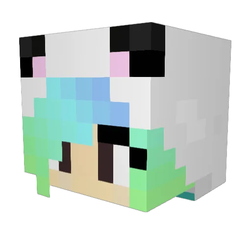 kyddshaw Minecraft avatar head, 3D render