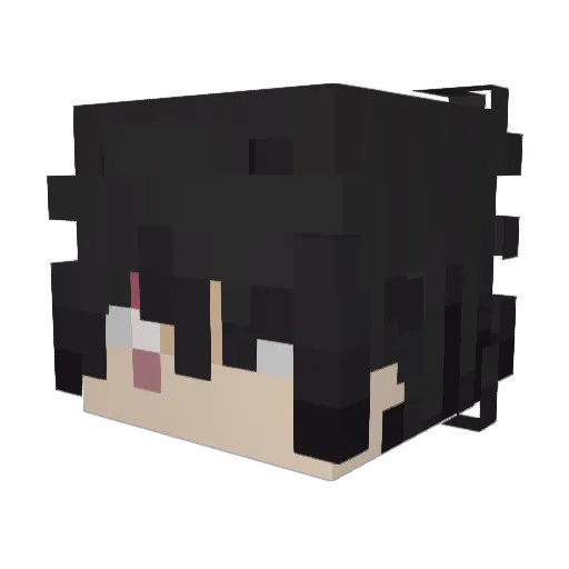 kydto Minecraft avatar head, 3D render