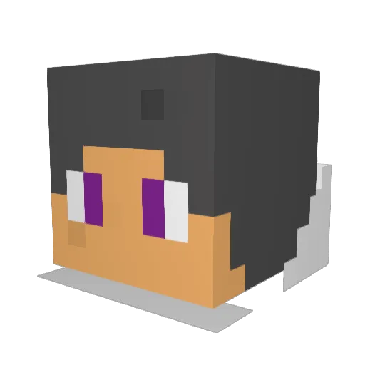 kyeburger Minecraft avatar head, 3D render