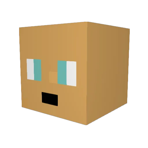 kyeeter Minecraft avatar head, 3D render