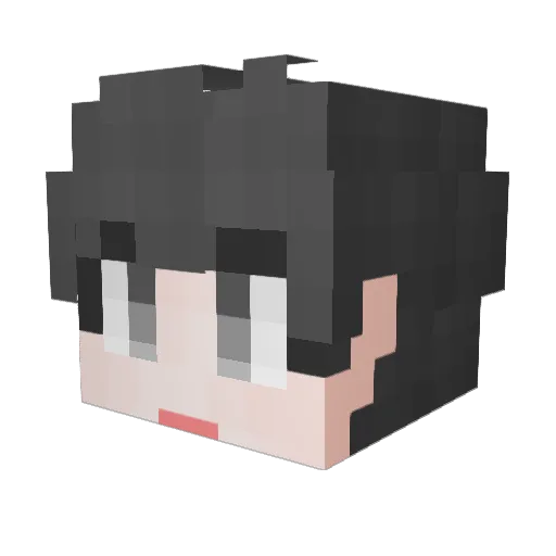 kyeondol Minecraft avatar head, 3D render