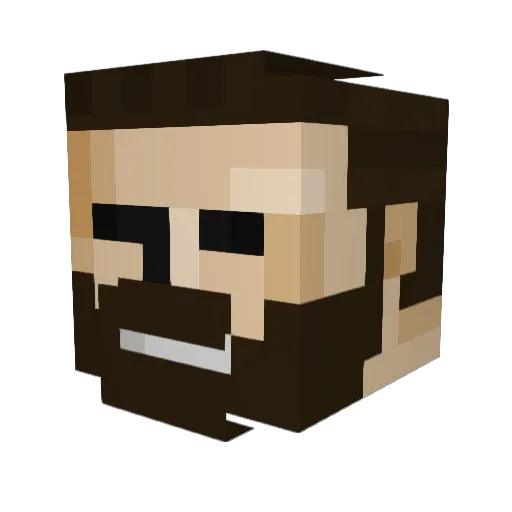kyeset Minecraft avatar head, 3D render