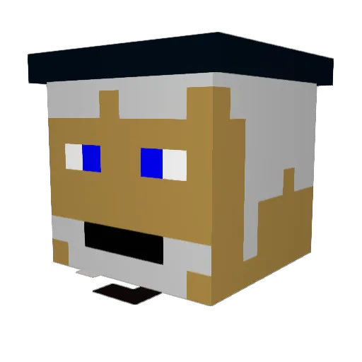 kyiv_123 Minecraft avatar head, 3D render