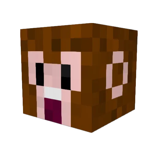 kyj111 Minecraft avatar head, 3D render