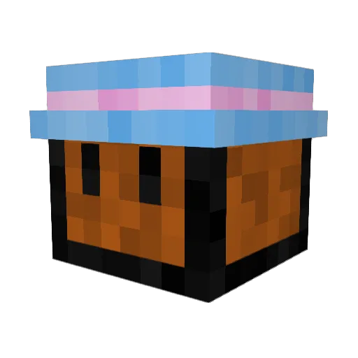 kyjr Minecraft avatar head, 3D render