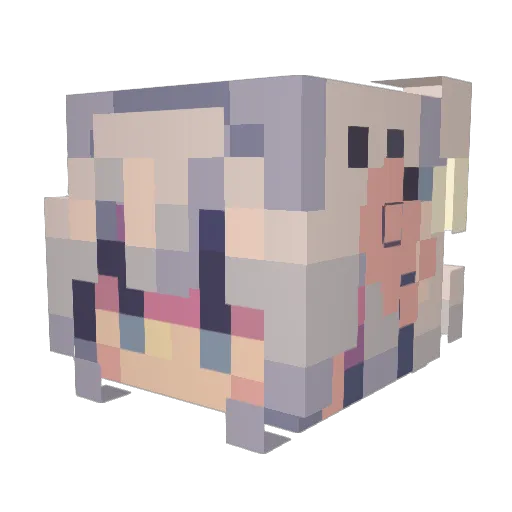 kyky_nn3 Minecraft avatar head, 3D render