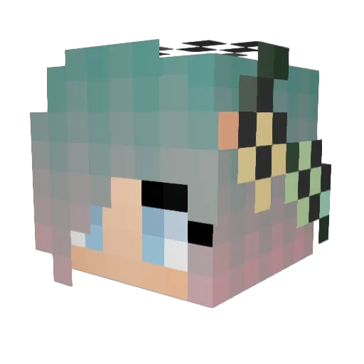 kyky_playz Minecraft avatar head, 3D render