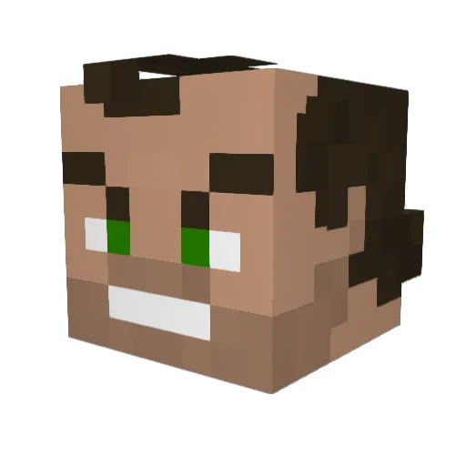 kykyan123 Minecraft avatar head, 3D render
