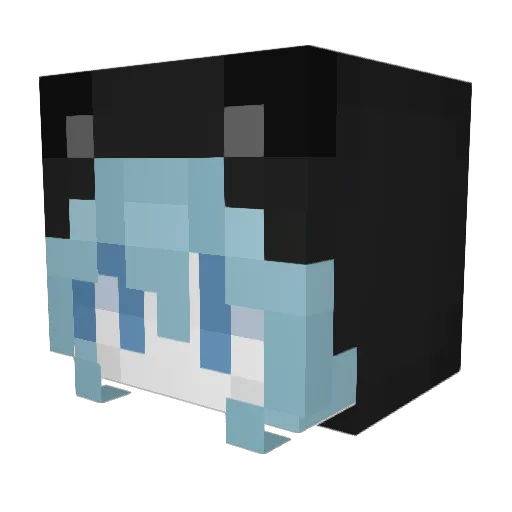 kykywoah Minecraft avatar head, 3D render
