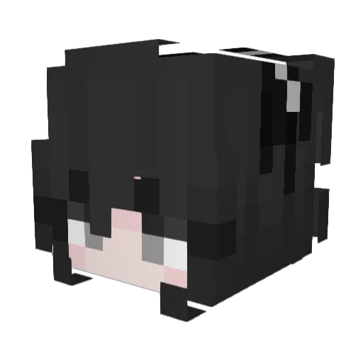 kylaXD Minecraft avatar head, 3D render