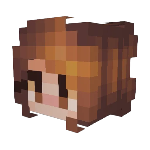 kylagta Minecraft avatar head, 3D render