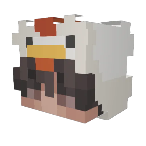 kylaj0 Minecraft avatar head, 3D render