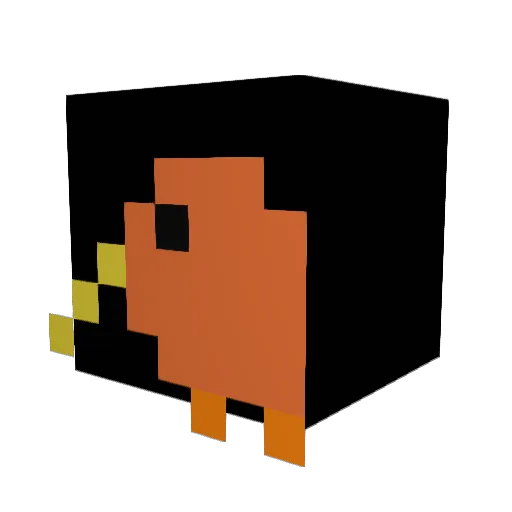 kylamin Minecraft avatar head, 3D render