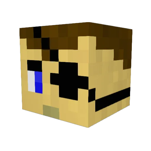 kyle13h Minecraft avatar head, 3D render