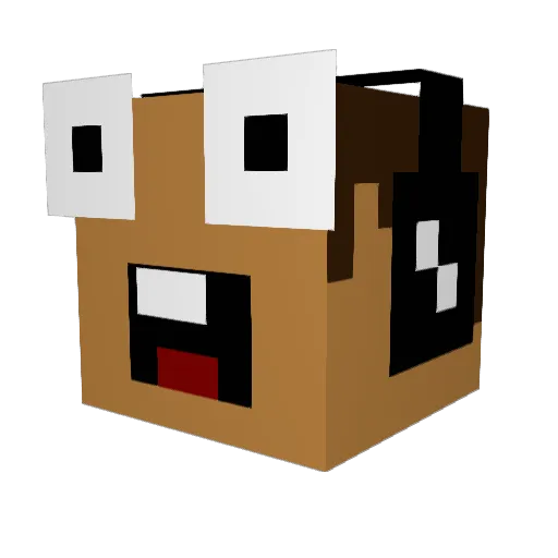 kyle_p Minecraft avatar head, 3D render