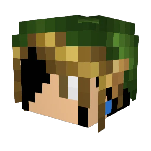 kyledx10 Minecraft avatar head, 3D render