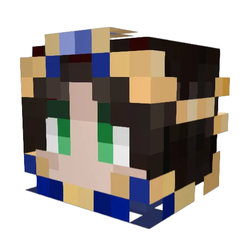 kyleidoscopist Minecraft avatar head, 3D render