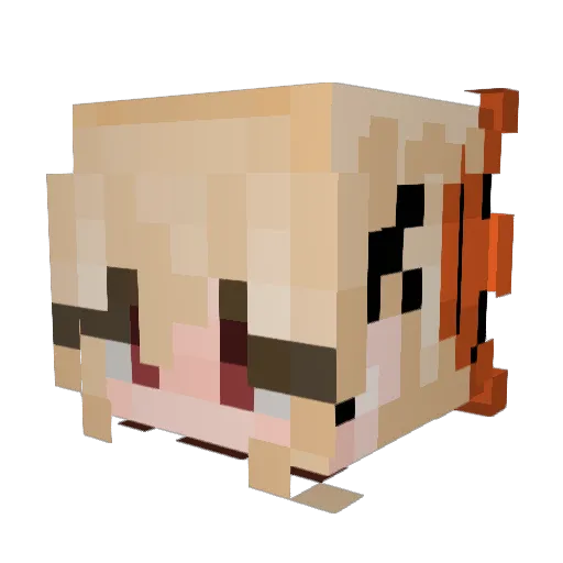 kyleishie Minecraft avatar head, 3D render