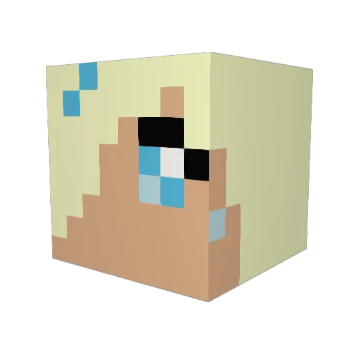 kylejaycraft Minecraft avatar head, 3D render
