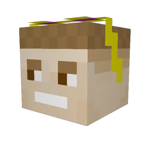 kylepg_45 Minecraft avatar head, 3D render
