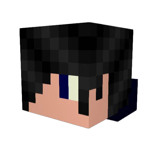 kylerobm Minecraft avatar head, 3D render