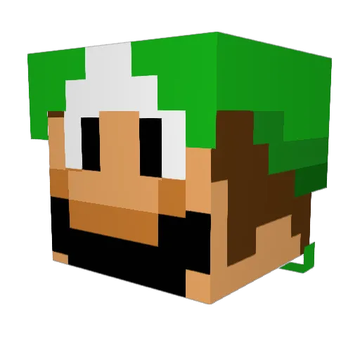 kylerzen Minecraft avatar head, 3D render