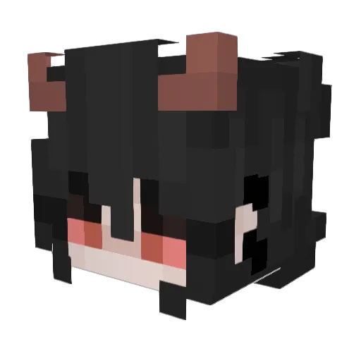 kylie1222 Minecraft avatar head, 3D render