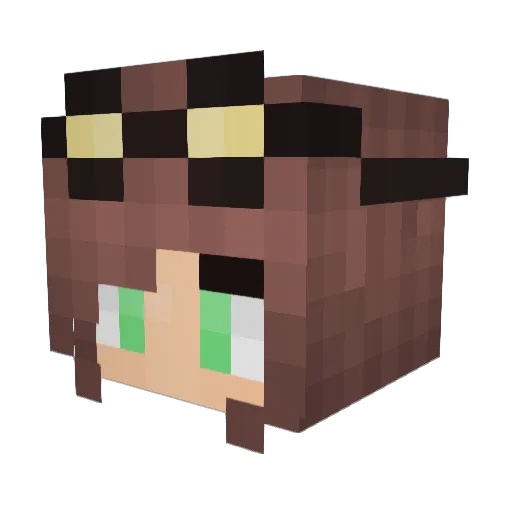 kylie125 Minecraft avatar head, 3D render