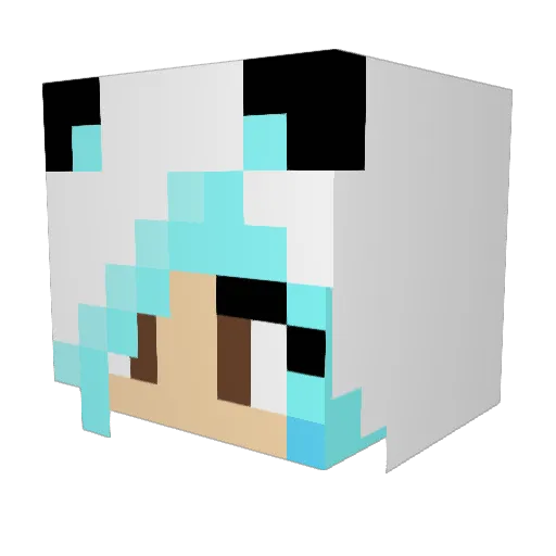 kylie1415 Minecraft avatar head, 3D render