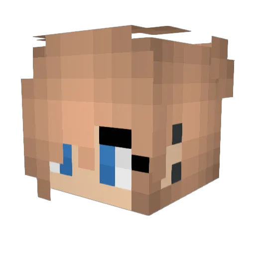 kylie14 Minecraft avatar head, 3D render