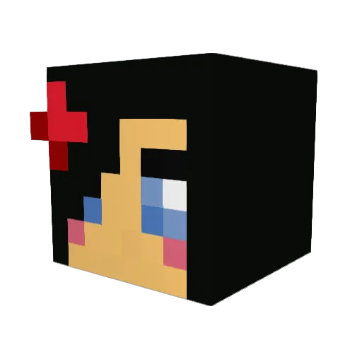 kylie4321 Minecraft avatar head, 3D render