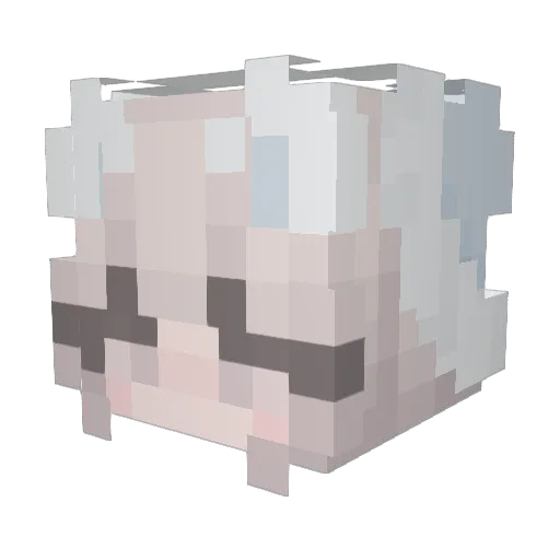 kylie_ky6 Minecraft avatar head, 3D render
