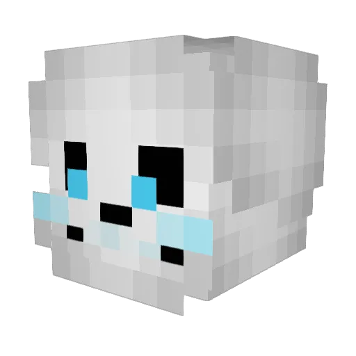 kylie_monkey Minecraft avatar head, 3D render