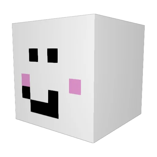 kylieimm Minecraft avatar head, 3D render