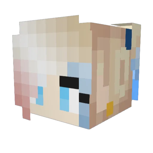 kyliejennerxX Minecraft avatar head, 3D render