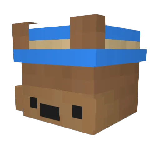 kylieleach Minecraft avatar head, 3D render