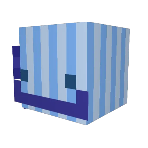 kyloah Minecraft avatar head, 3D render