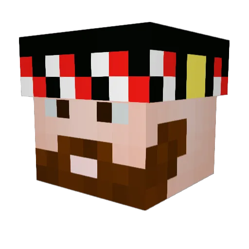 kym42 Minecraft avatar head, 3D render