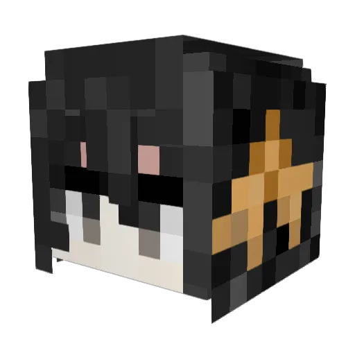 kymK1049 Minecraft avatar head, 3D render